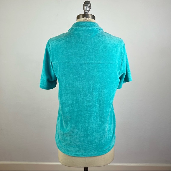 Aritzia TNA Short-sleeve button-up terry shirt - Picture 5 of 7